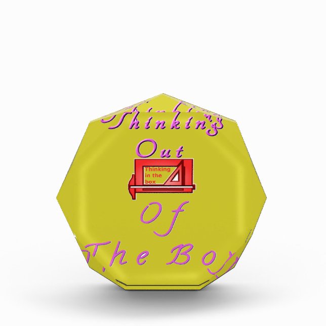 Thinking out of the box. award (Front)