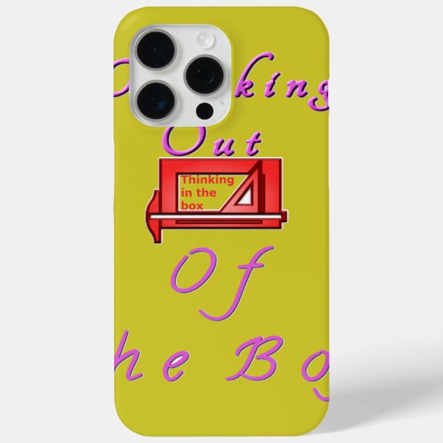Thinking out of the box. Case-Mate iPhone case (Back)
