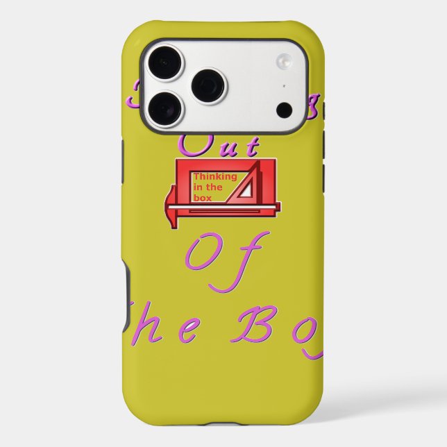 Thinking out of the box. iphone case (Back)