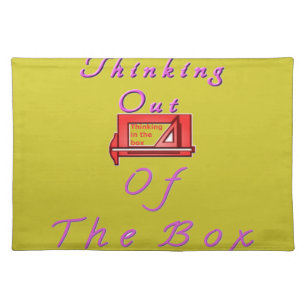 Thinking out of the box. placemat