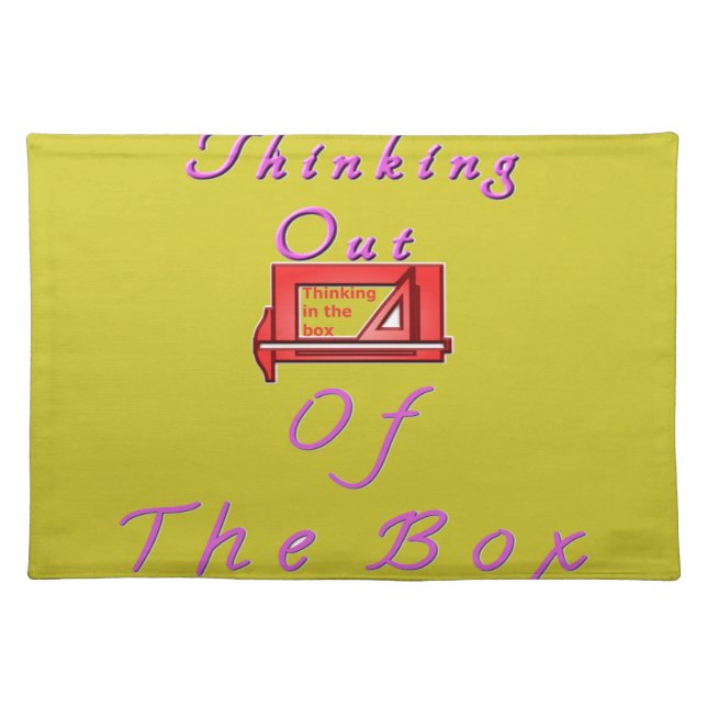Thinking out of the box. placemat (Front)
