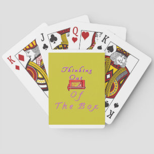 Thinking out of the box. poker cards
