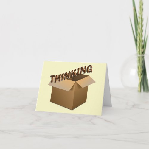 Thinking Outside The Box Card