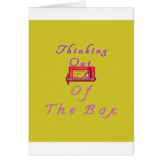 Thinking Outside the Box Design Cards (Front)
