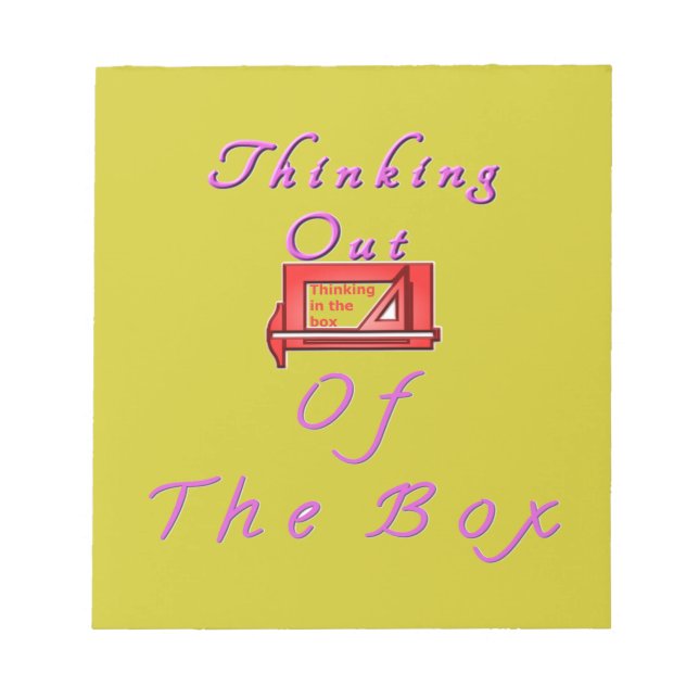 Thinking Outside the Box Design Notepad (Front)