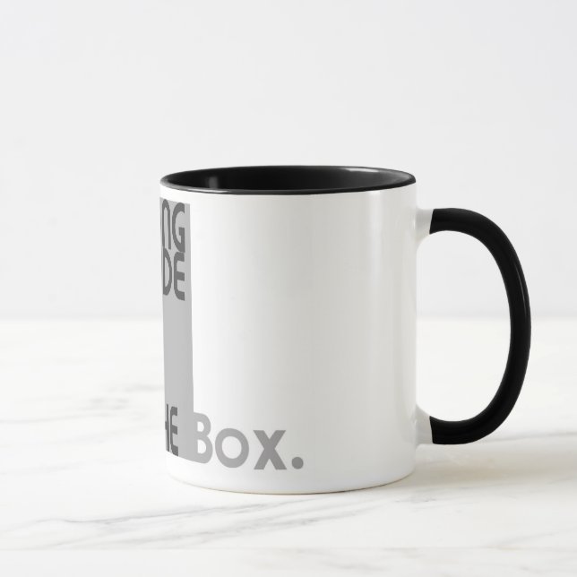 Thinking outside the box mug (Right)