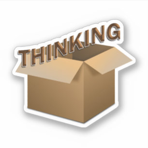 Thinking Outside The Box Sticker