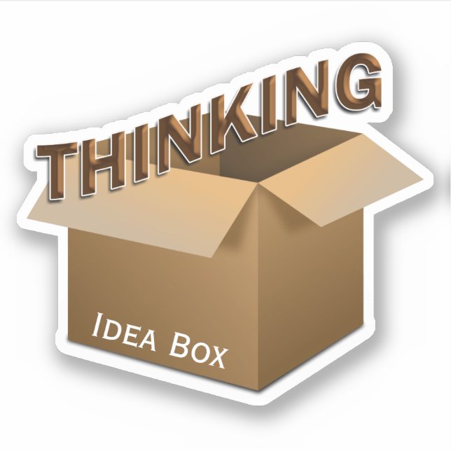 Thinking Outside the Box Sticker (Front)