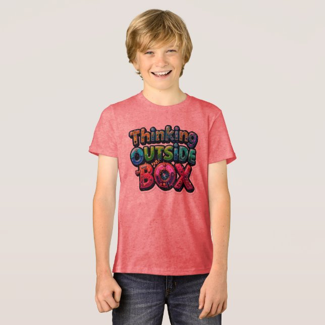 Thinking Outside The box Tri-Blend Shirt (Front Full)