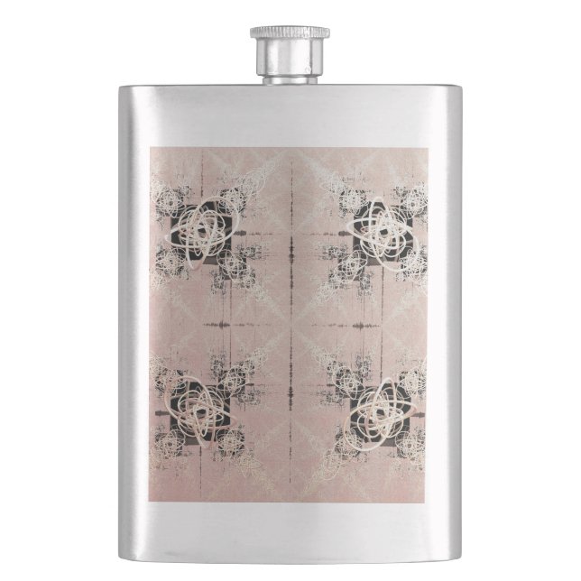 Thinking Pastel Twists Classic Flask (Front)