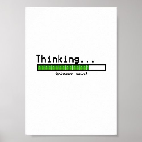 Thinking Please Wait Poster