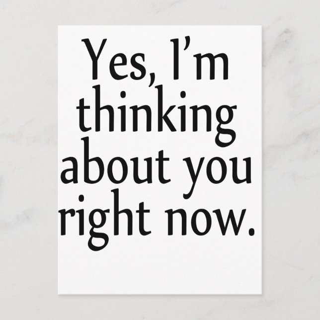 Thinking Postcard (Front)