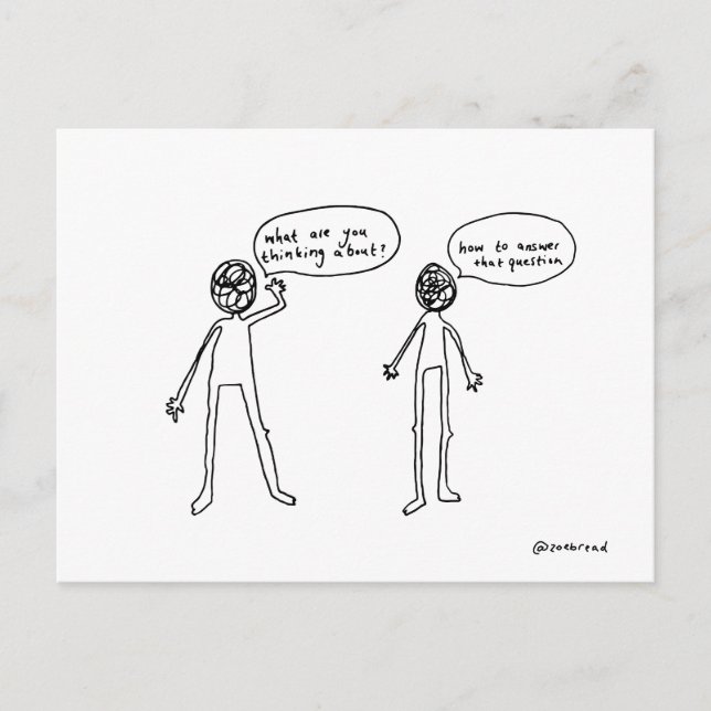 thinking postcard (Front)