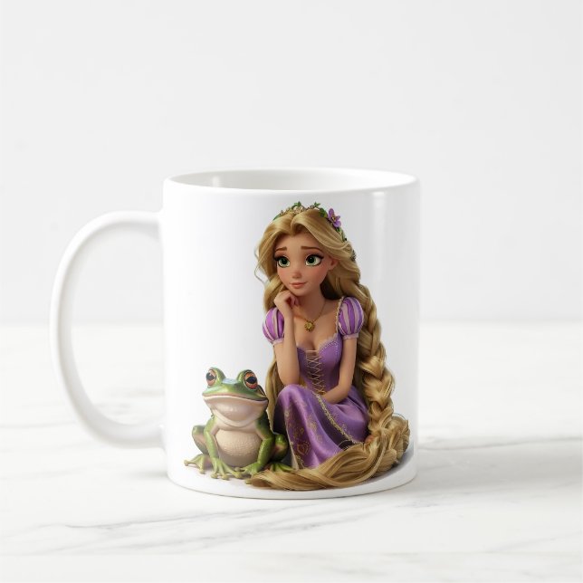 Thinking Rapunzel Coffee Mug (Left)