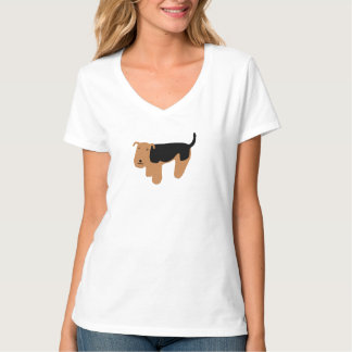 Thinking Welsh Terrier Ladie's Style Tee