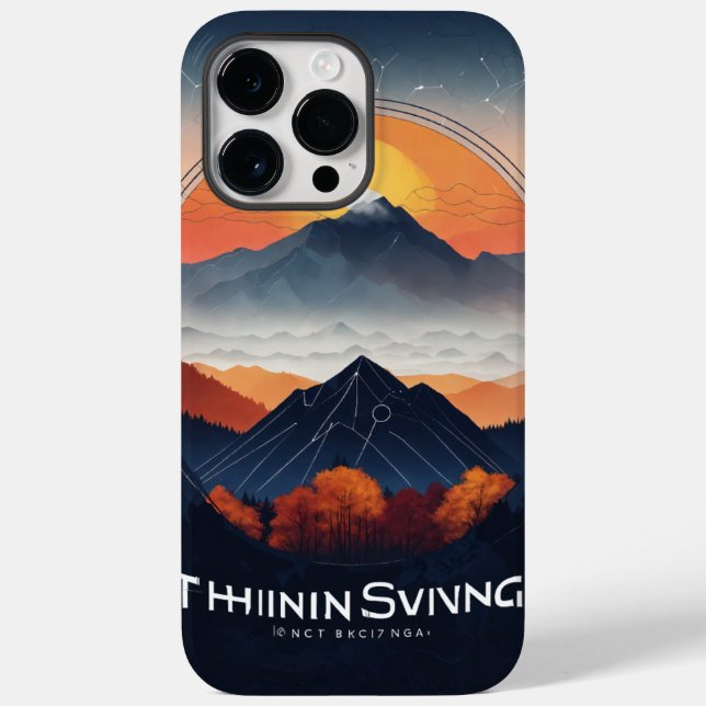 Thinksgiving Logo - Smoky Mountains Design Case-Mate iPhone Case (Back)