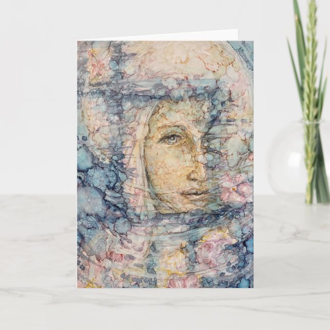 "Thinning Of The Veil" Letterpress Thank You Card (Front)