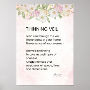 Thinning Veil - Awakening Poem Poster