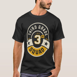 Third 3rd Grade Squad Team Back To School T-Shirt