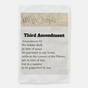 Third Amendment Constitution Protest Garden Flag