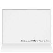 Third Avenue Bridge in Minneapolis Cards (Inside Horizontal (Top))