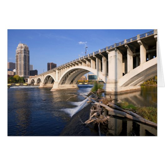 Third Avenue Bridge in Minneapolis Cards (Front Horizontal)