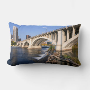 Third Avenue Bridge in Minneapolis Lumbar Pillow