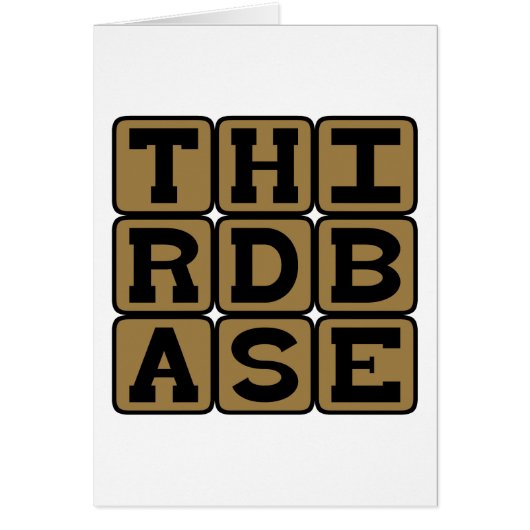 Third Base, Baseball Position Cards (Front)