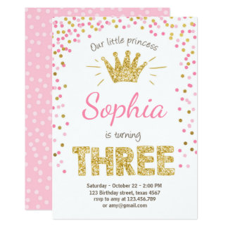 3rd bday invitation