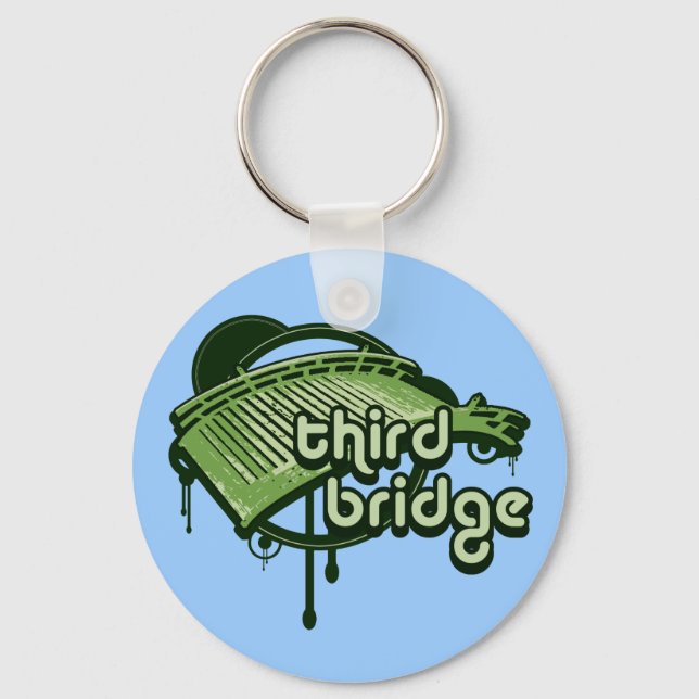 third bridge. green&forest. keychain (Front)
