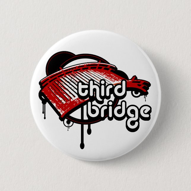 third bridge. white&red. button (Front)