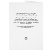 Third Chakra-  #2 - Self Esteem Cards (Back)