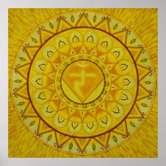 Third Chakra Mandala Poster