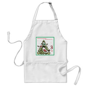Third Day of Christmas Adult Apron