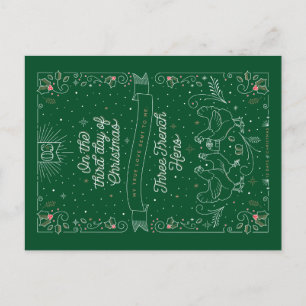 THIRD DAY OF CHRISTMAS / Christmas Postcard