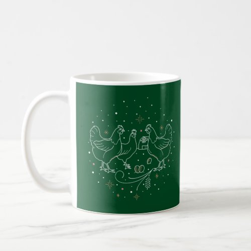 Third Day of Christmas Coffee Mug Green
