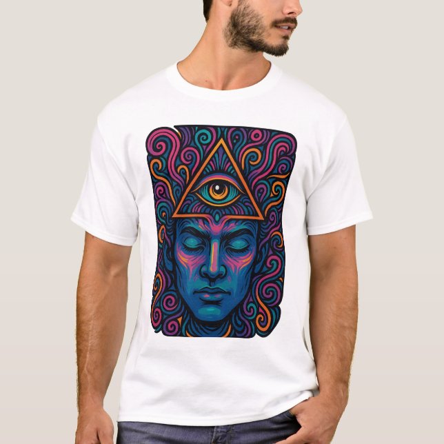 Third Eye Activation T-Shirt – Psychedelic  (Front)