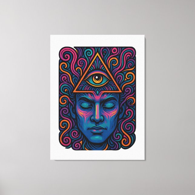 Third Eye Activation T-Shirt – Psychedelic  Canvas Print (Front)
