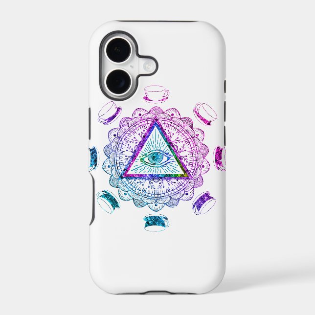 Third Eye All Seeing Eye Coffee Cup Iphone Case (Back)