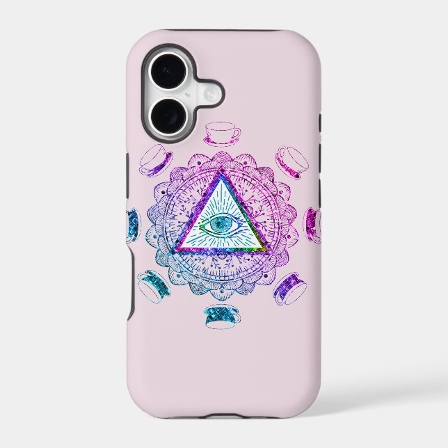 Third Eye All Seeing Eye Coffee Cup Iphone Case (Back)