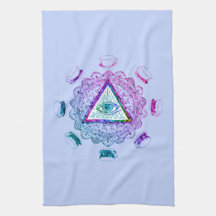 Third Eye All Seeing Eye Coffee Cup Kitchen Towel