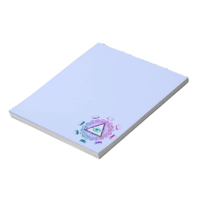 Third Eye All Seeing Eye Coffee Cup Notepad (Rotated)