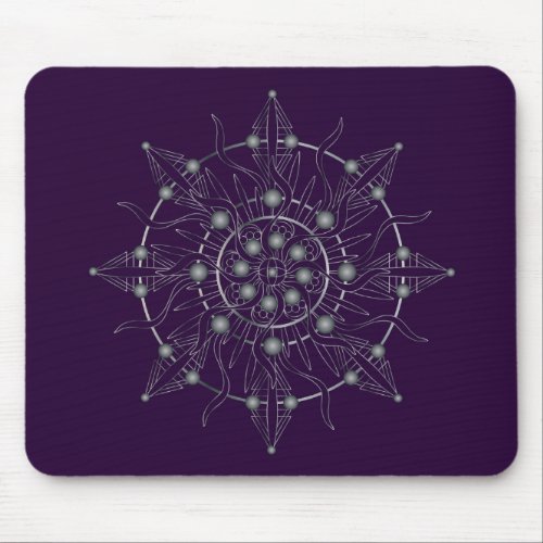 Third Eye Chakra Full Shadow Mandala Mouse Pad