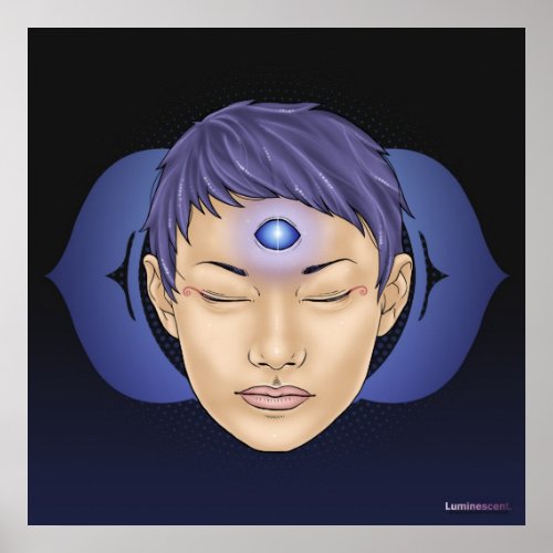 Third Eye Chakra _ Infinite _ 24x24 Dark Poster