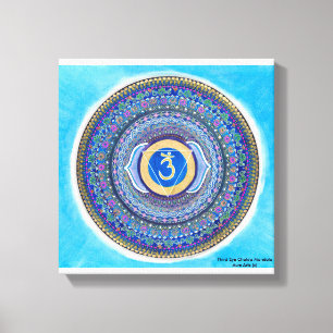 Third Eye Chakra Mandala Canvas Art