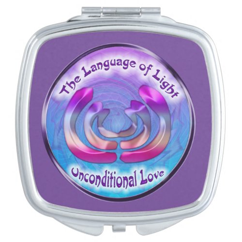 Third Eye Chakra symbol of Unconditional Love Compact Mirror