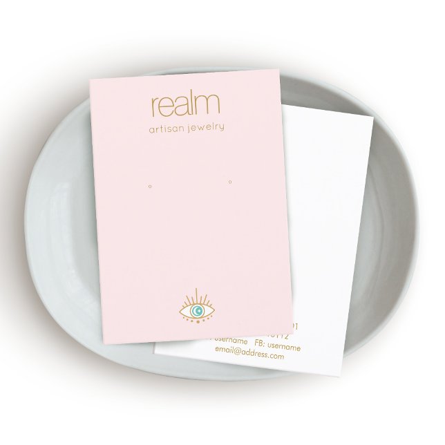 Third Eye Earring Jewelry Display Business Card (Creator Uploaded)