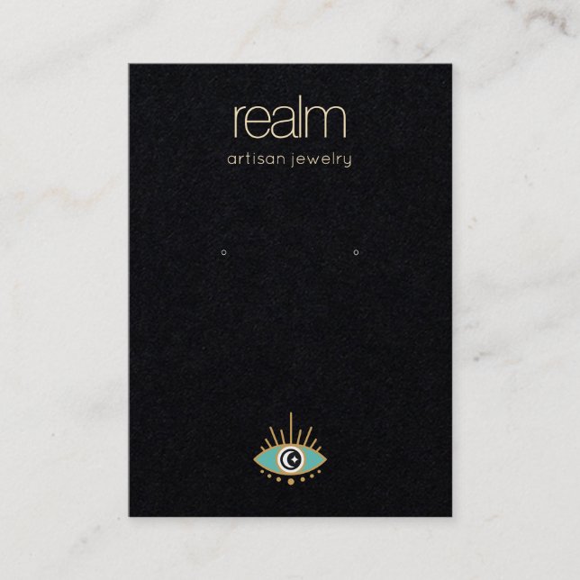 Third Eye Earring Jewelry Display Business Card (Front)