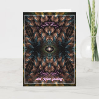 Third Eye Fractal Art Greeting Card