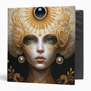Third Eye Goddess Fantasy Art 3 Ring Binder